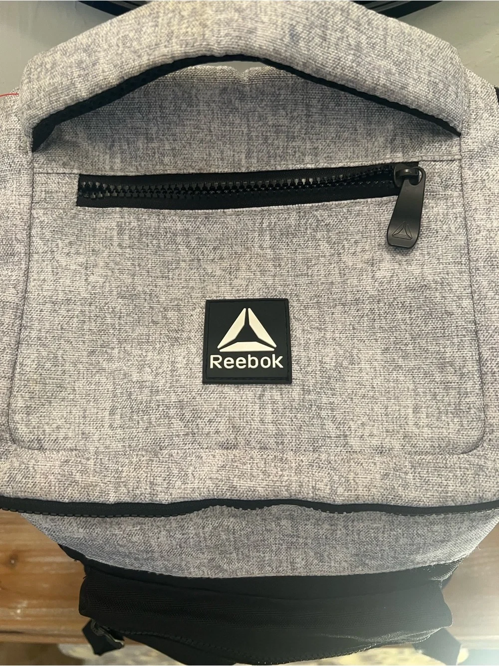 Reebok Unisex Top Loader 18.5 Laptop Backpack Light Heather Gray